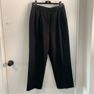 Liz Claiborne lizsport Black linen high waisted Dress Pants